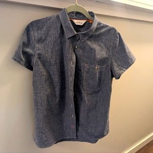 Orvis Women's shirt sleeve button down shirt. Size L EUC.